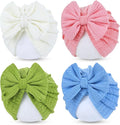 Cinaci 4 Pieces Baby Girls Turban Hats by Cinaci