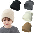 Baby Toddler Infant Winter Soft Knit Beanie Hats Set by SeaZaela