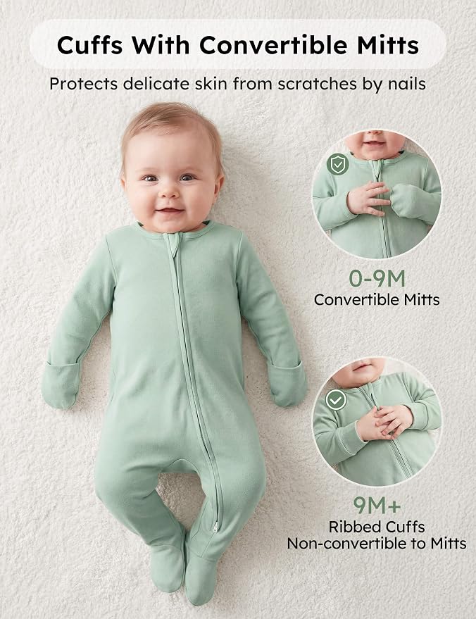 Yoofoss Baby Pajamas 100% Organic Cotton Baby Sleepers - Image 4