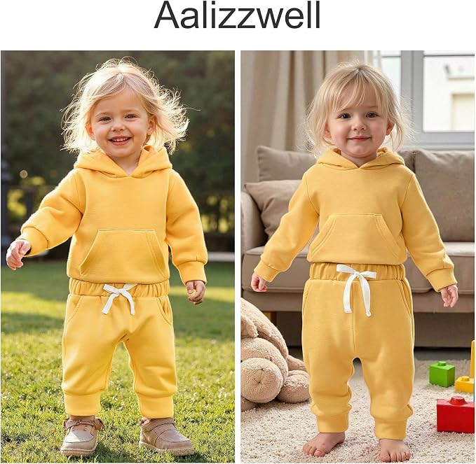 Aalizzwell Infant Baby Winter Hoodie Outfit - Image 3