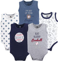 Hudson Baby Basics Unisex Baby 5-Pack Sleeveless Baby Bodysuits by HudsonBaby