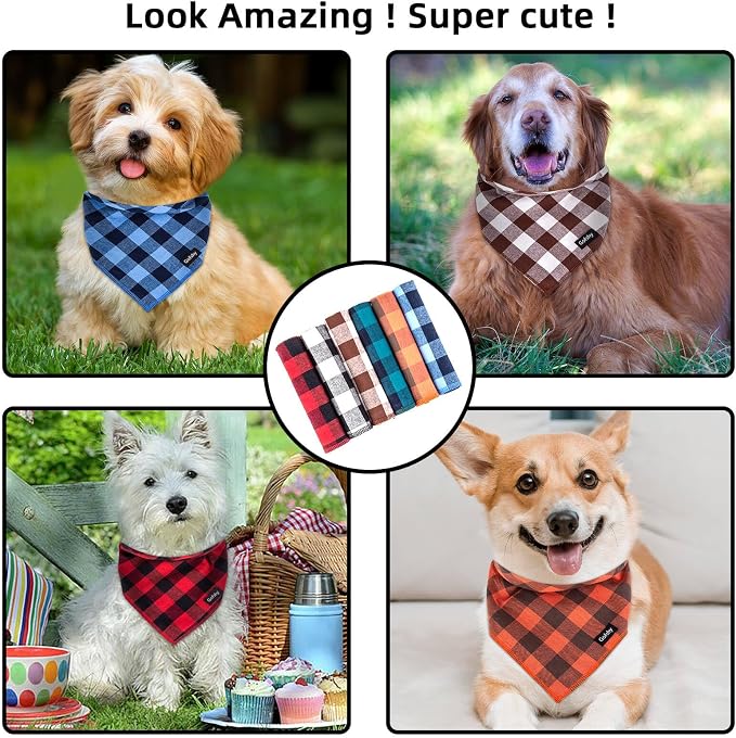 Christmas Dog Bandana XLarge Cotton - Image 6