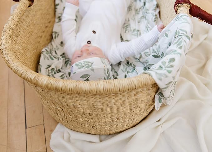 Copper Pearl Swaddle Blankets for Newborns | Soft Stretchy Receiving Blankets - Image 7