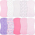 10-Pack Burp Cloths for Baby Boys and Girls by Benoxine