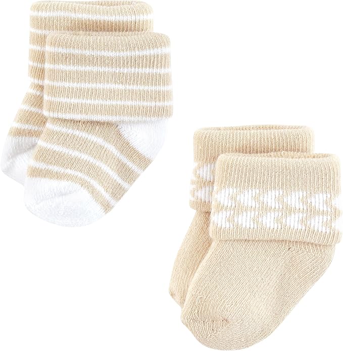 Hudson Baby Baby 8-pack Cotton Rich Newborn and Terry Socks - Image 4