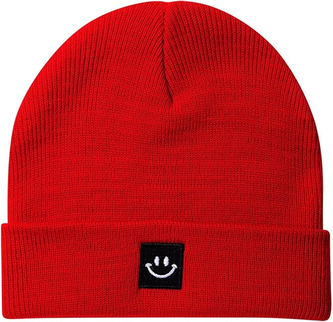 Baby Beanie Knit Ski Hat with Cute Face by Paladoo