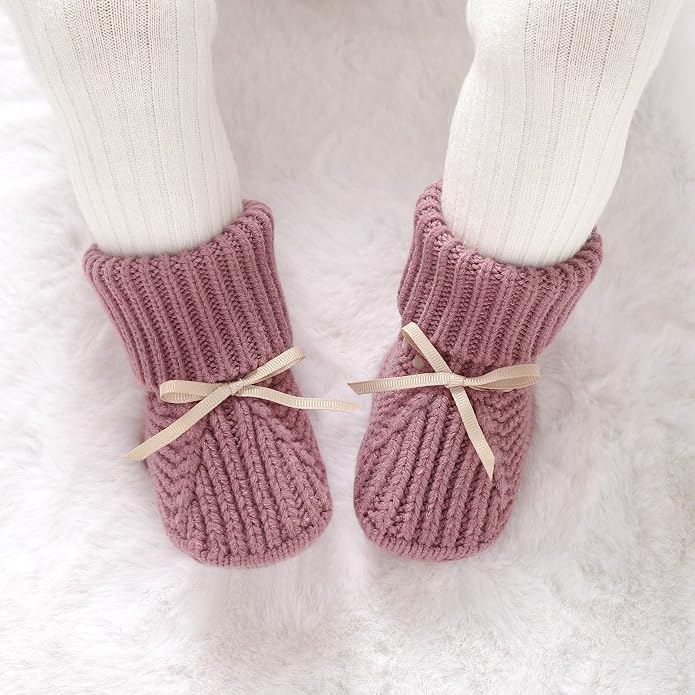 mimixiong Baby Booties Newborn Infant Sock Shoes | Hand Knitting Crochet Boy - Image 4