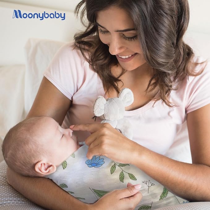 Moonybaby 100% Organic Swaddle Helps to Reduce The Moro Reflex, Certified by - Image 8