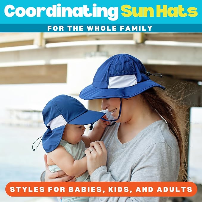 SwimZip Sun Hat with Neck Flap | UPF 50+ Protection - Image 6
