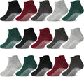 GRPSKCOS Non Slip Toddler Socks 15 Pairs Toddler Grip Anti Skid Low Cut Socks by GRPSKCOS