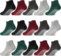 GRPSKCOS Non Slip Toddler Socks 15 Pairs Toddler Grip Anti Skid Low Cut Socks by GRPSKCOS