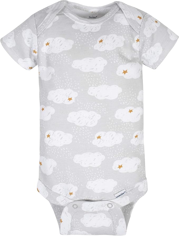 Gerber Baby Boys & Girls 8-Pack Short Sleeve Onesies Bodysuits - Image 3