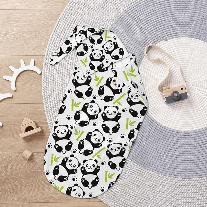 Panda Swaddle Blankets Soft Receiving Blanket Baby Swaddle Wrap - Image 7