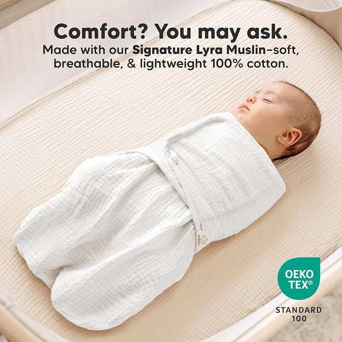 KeaBabies Muslin Baby Swaddles for Newborns, 100% Cotton | Organic Cotton - Image 4