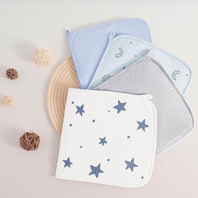 Susurration Muslin Burp Cloths, Soft Baby Burping Cloths - Image 7