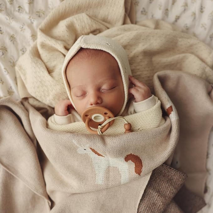 Unisex Baby Blanket for Girls and Boys 100% Cotton Buttery Soft Cozy Receiving - Image 2
