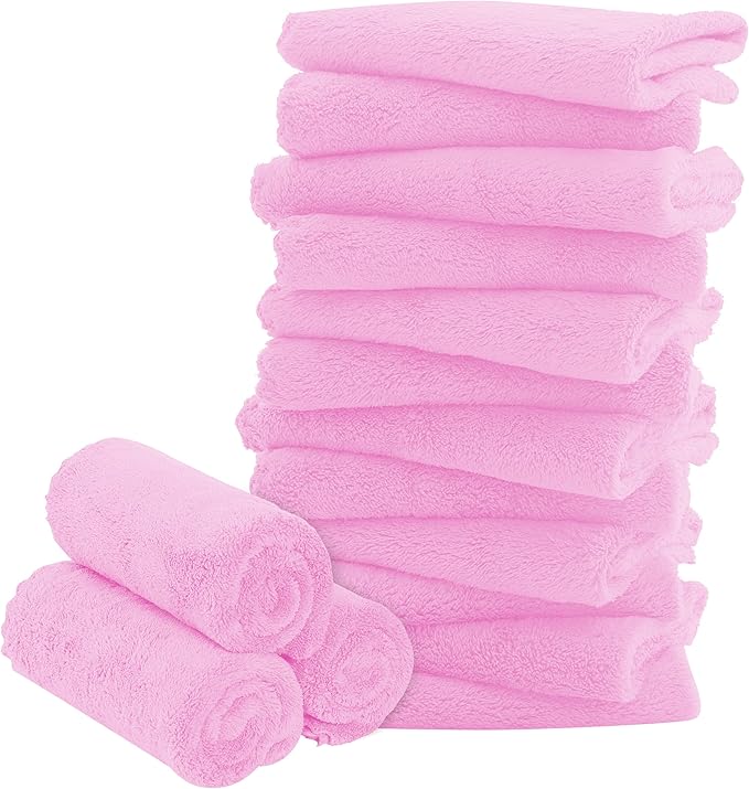 16 Pack Baby Washcloths by BAMBOOQUEEN
