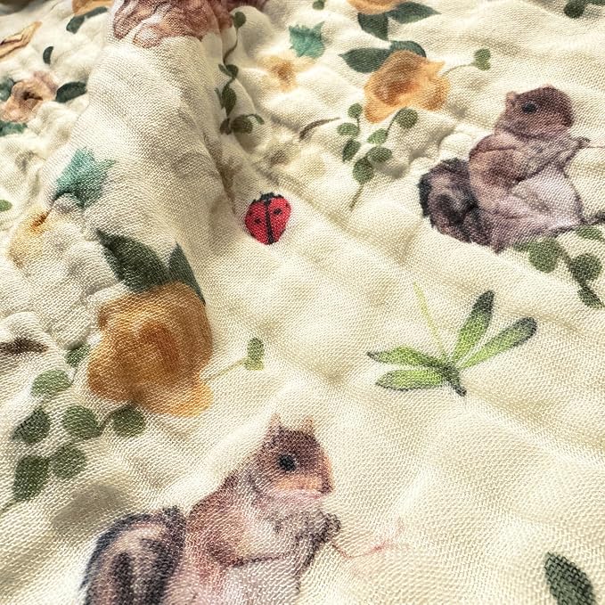 Pack of 2 Ultra Soft Muslin Baby Blanket Breathable Happy Ester Rabbit Pink - Image 4