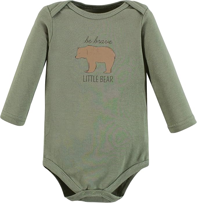 Hudson Baby Baby Girls' Cotton Long-sleeve Bodysuits 3-pack - Image 5