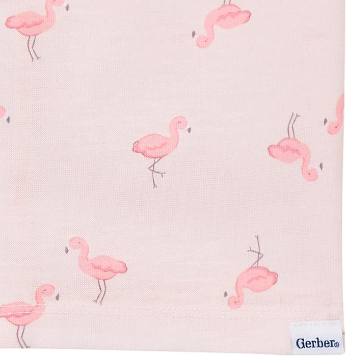 Gerber Baby & Toddlers Girls 2 Piece Coat Style Pajama Short Set - Image 5