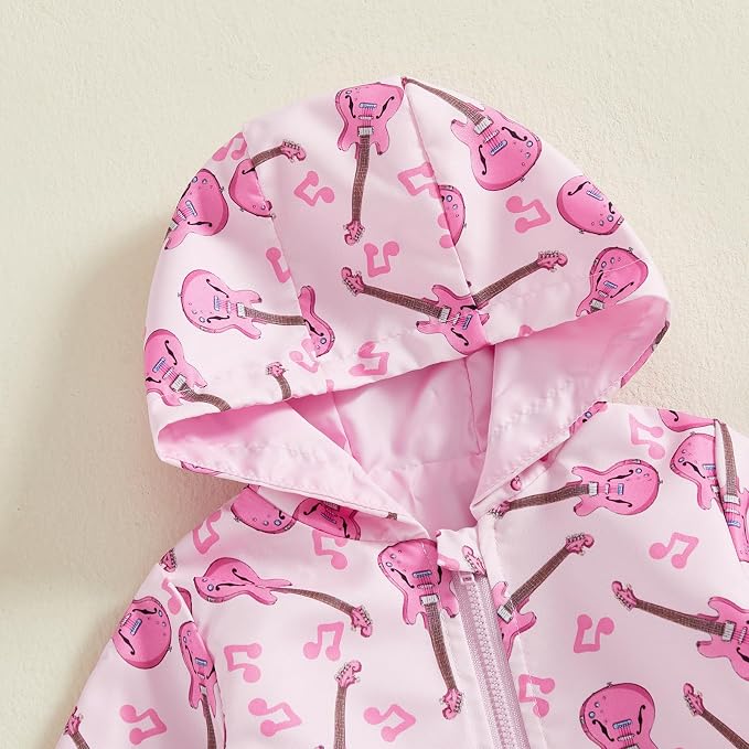 Toddler Windbreaker Jacket Baby Girl Hooded Zip Up Sweatshirt Winter Jacket - Image 6