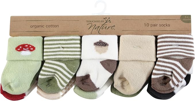 Touched by Nature Unisex Baby Organic Cotton Socks - Image 2