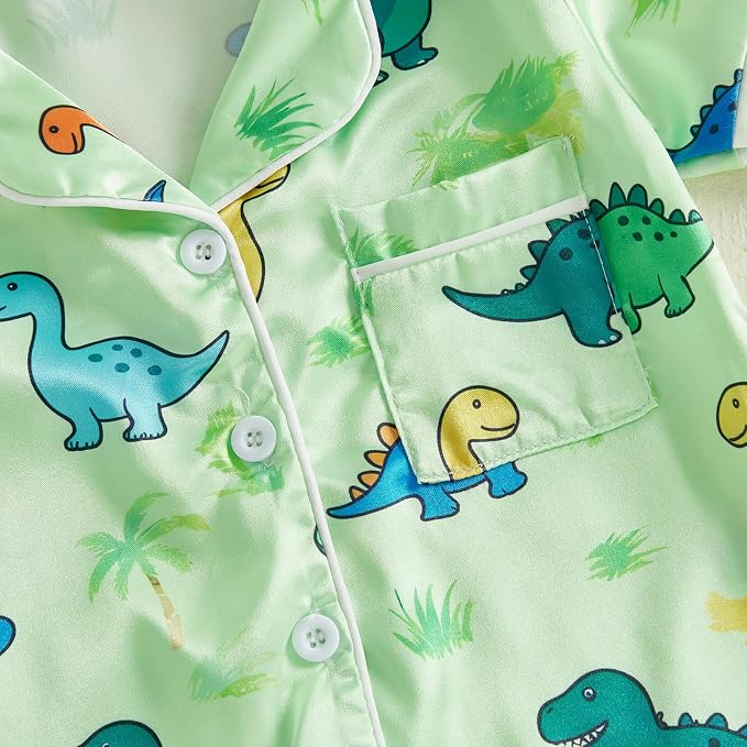 Kuriozud Baby Girl Boy Romper Pajamas Onesie Short Sleeve Button Down Pjs - Image 7