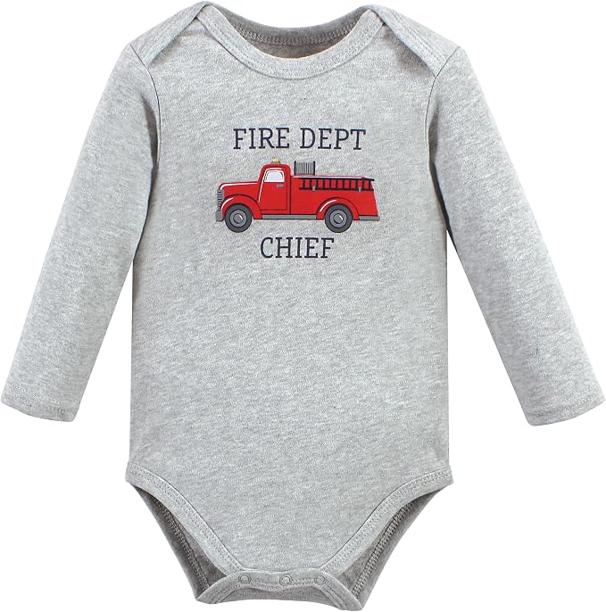 Hudson Baby baby-boys Cotton Long-sleeve Bodysuits 3-pack - Image 3