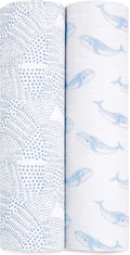 aden + anais Boutique Organic Cotton Muslin Swaddle 2 Pack, Breathable Baby by adenanais