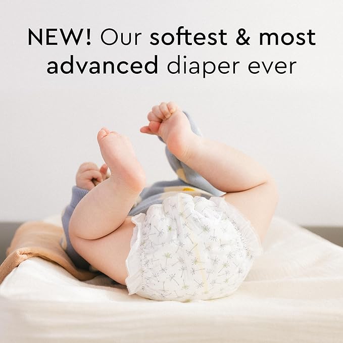 LILLYDOO Baby Diapers - Size 2 (9-18 lbs), Monthly Supply (204 Count), Leak Protection, Skin-Friendly, Ultrasoft, Perfume- & Chlorine-Free, Hypoallergenic, Dermatologist Tested, Oeko-TEX®