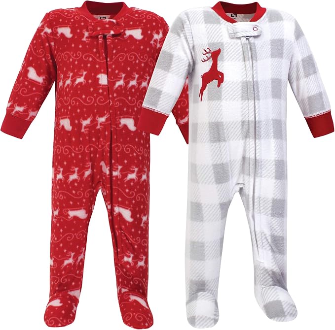 Hudson Baby Unisex Baby Fleece Sleep and Play - Image 2