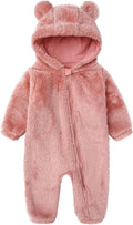 Baby Furry Jumpsuit Infant Bear Onesies Zipper Long Sleeve One-Piece Romper by BabymineStartFromTheHeart