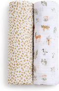aden + anais Essentials Cotton Muslin Swaddle, Breathable Baby Blanket by adenanais