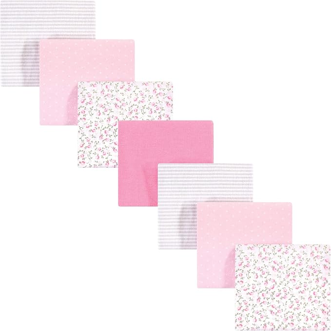 Hudson Baby Unisex Baby Cotton Flannel Receiving Blankets Bundle, One Size by HudsonBaby