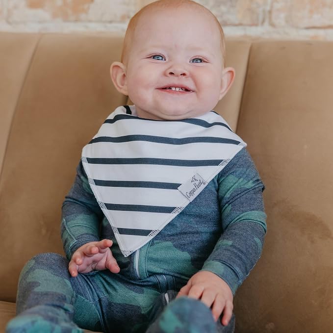 Copper Pearl Baby Bibs 4 Pack, Printed Bandana Drool Bibs - Image 3