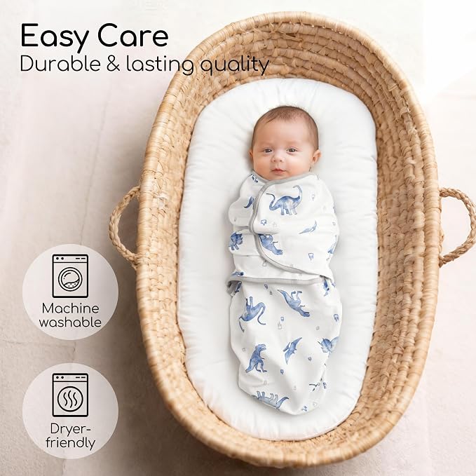Cotton Swaddles for Newborn, Baby Newborn Swaddle 3-6 Month | 2-Pack Soft - Image 3