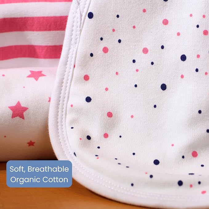 Tom Tom's Kids + Baby Organic Baby Burp Cloths 5 Pack - Image 7