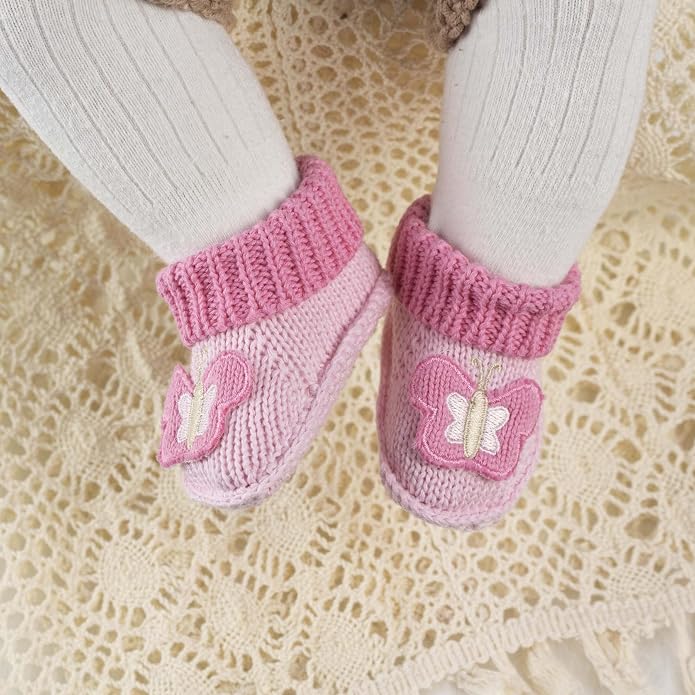 Baby Booties Newborn Infant Hand Crochet Knit Cotton Shoes Booties First - Image 4