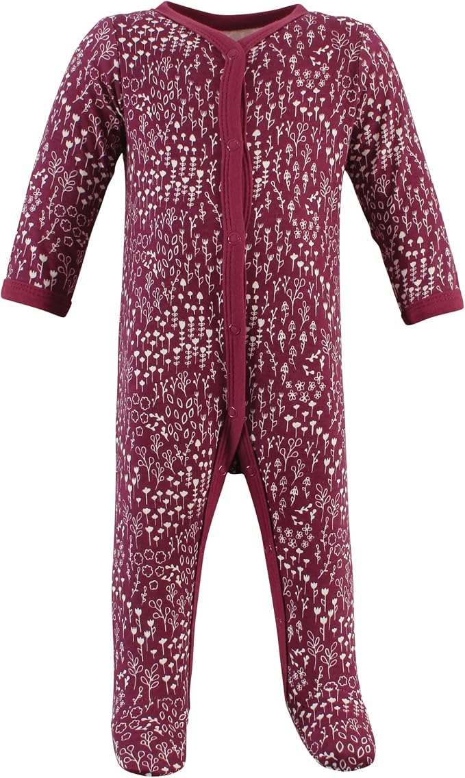 Hudson Baby Unisex Cotton Sleep and Play, Bodysuit and Bandana Bib Set - Image 4