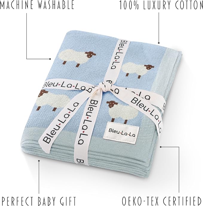 Knit Baby Swaddle Blanket for Boys - Image 3