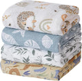 4 Set Muslin Swaddle Blankets Receiving Blanket by CoolaPeach