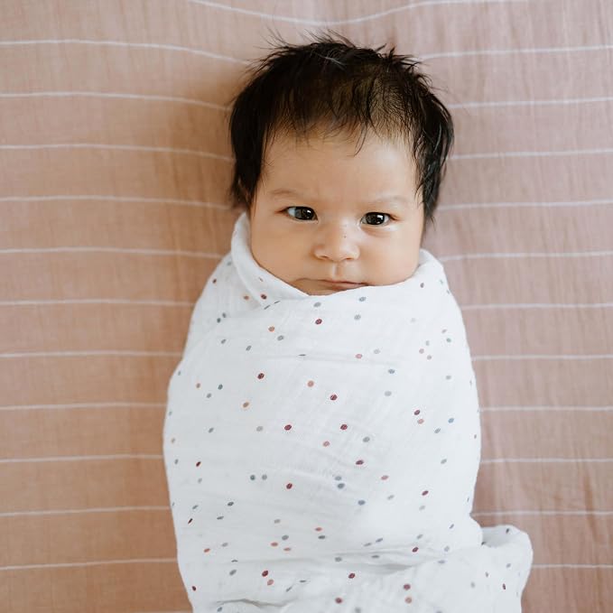 Little Unicorn Premium Cotton Swaddle Baby Blanket | Breathable Fabric | - Image 7