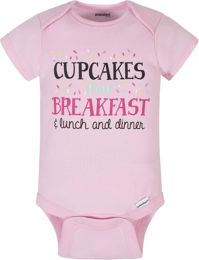 Onesies Brand Baby Girls' 8-pack Short Sleeve Mix & Match Bodysuits - Image 4