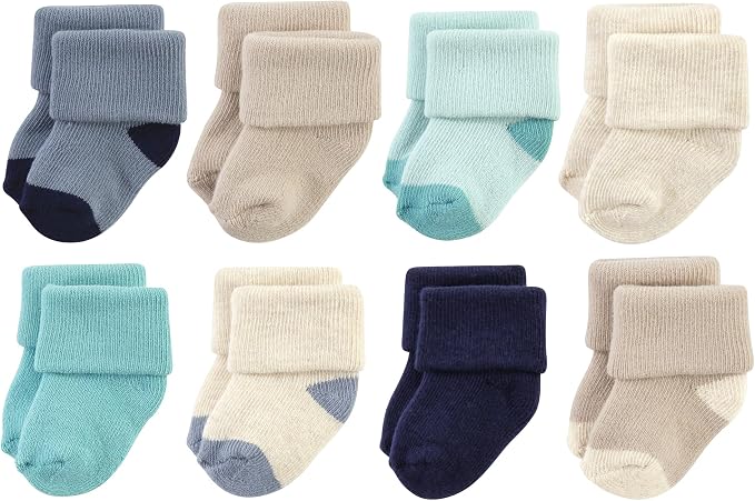 Hudson Baby Baby 8-pack Cotton Rich Newborn and Terry Socks by HudsonBaby