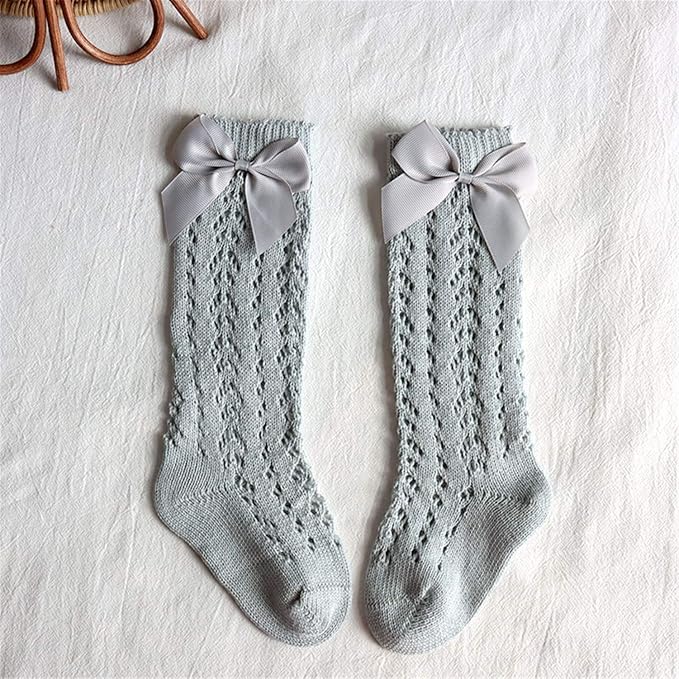 Baby Girl Knee-High Socks Toddlers Bow Stockings Newborn Infant Princess Frilly - Image 6