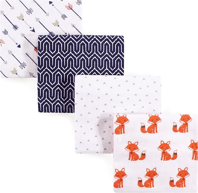 Hudson Baby Unisex Baby Cotton Flannel Receiving Blankets, One Size by HudsonBaby