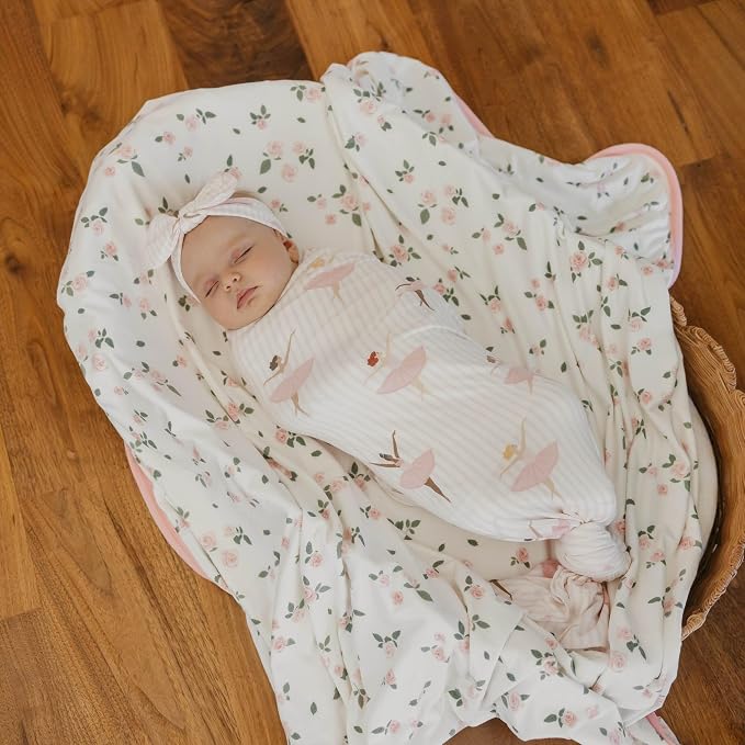 Copper Pearl Swaddle Blankets for Newborns | Soft Stretchy Receiving Blankets - Image 4