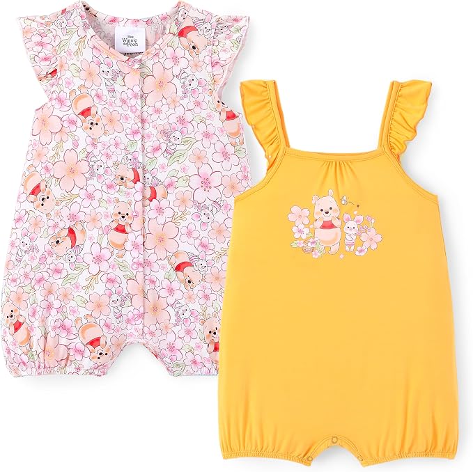 Disney Baby Girls Viscose Made from Bamboo 2 Packs Breathable Bodysuit by Disney
