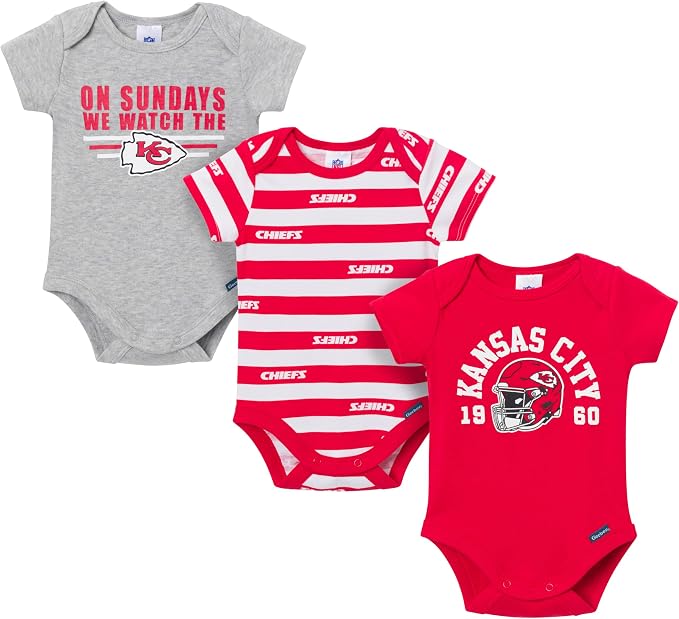 Gerber NFL Baby Boys 3-Pack Onesie Bodysuit by Gerber