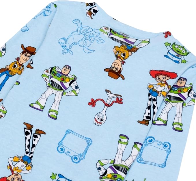 Disney Boys' 4-Piece Snug-fit Cotton Matching Comfortable Pajama Set, Soft & - Image 4